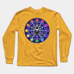 Color wheel Spider Design Long Sleeve T-Shirt